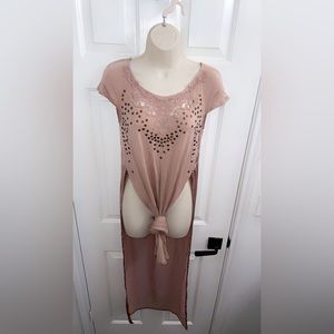 BEBE long slit dress